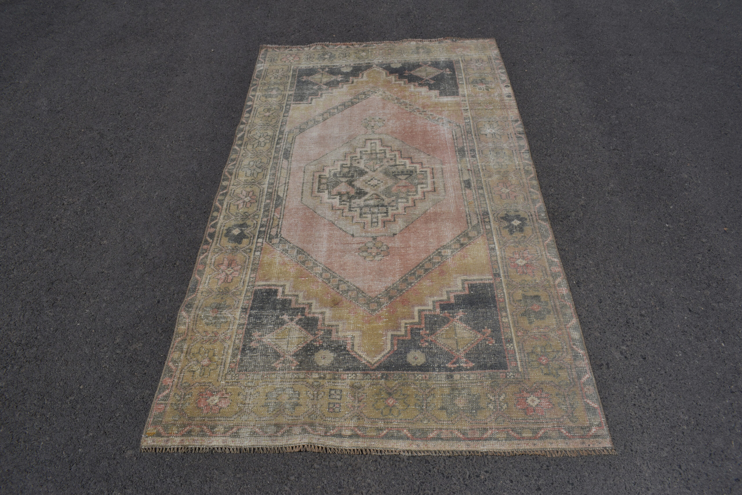 Rug 2x3 feet, entryway rug hot 2x3, rug 2x4, Turkish rug, 16x35 Inch vintage rug, little rug, 42x90 cm, BN7876